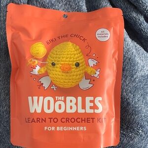 The Woobles Kiki the Chick Crochet Kit — Orange & Yellow